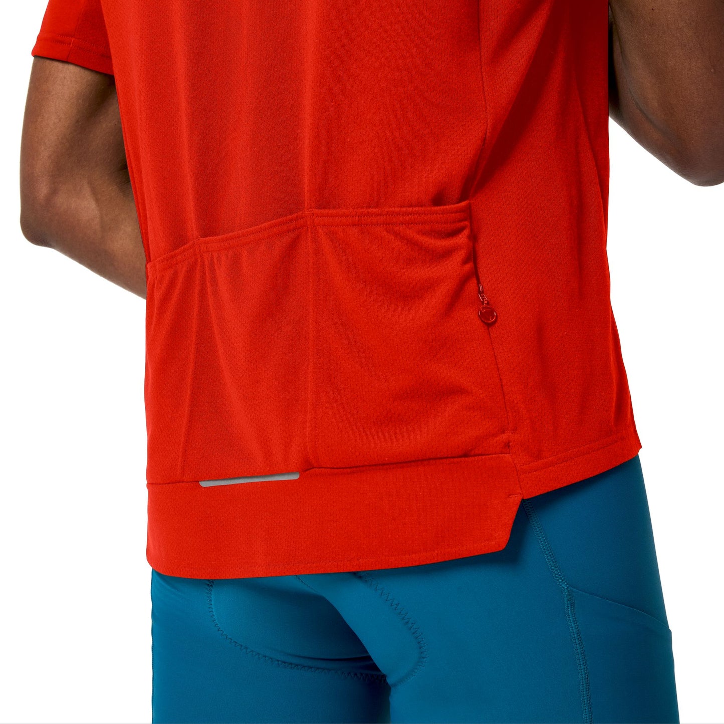 Maillot ENDURA LOOP ZIPPED Manches Courtes Rouge