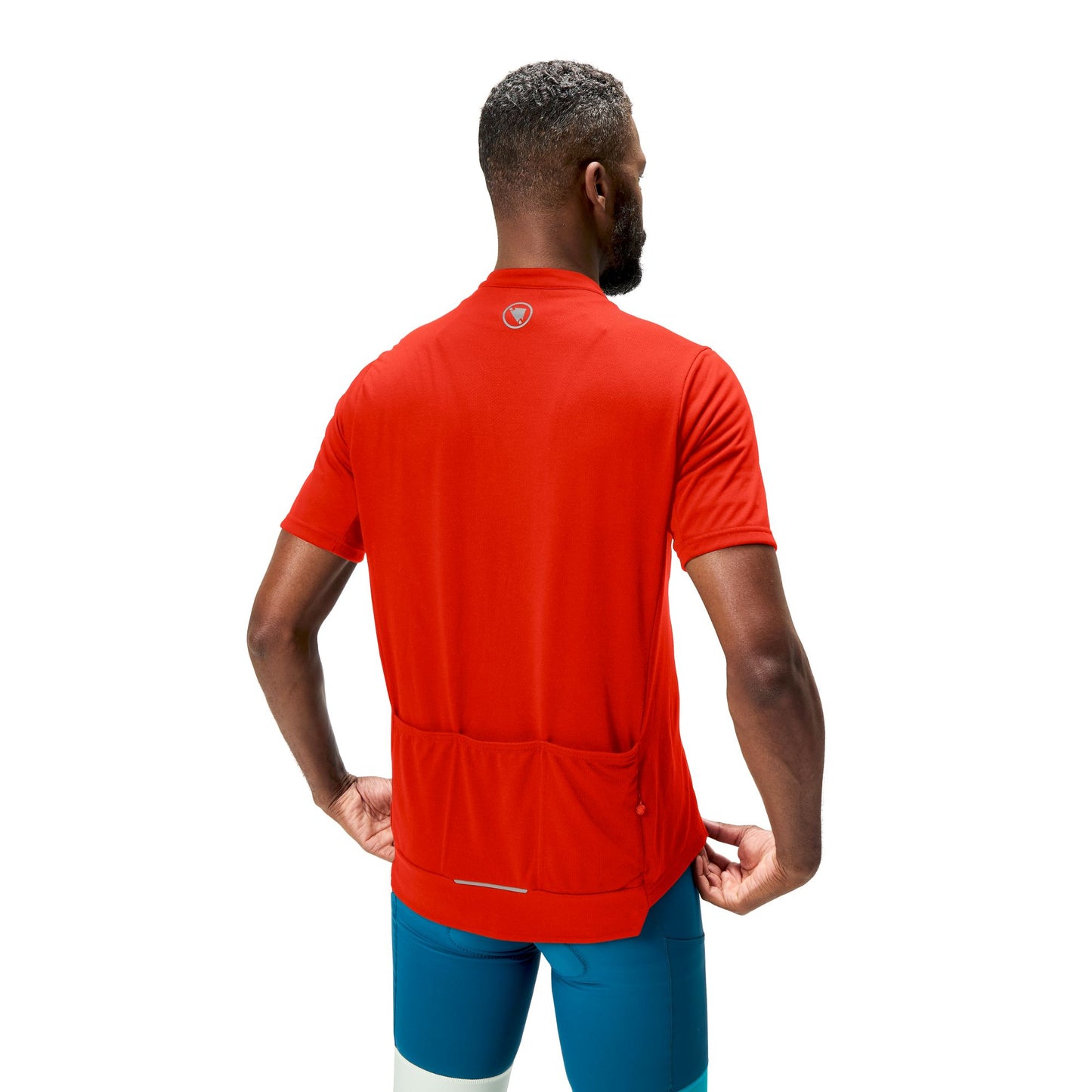 Maillot ENDURA LOOP ZIPPED Manches Courtes Rouge