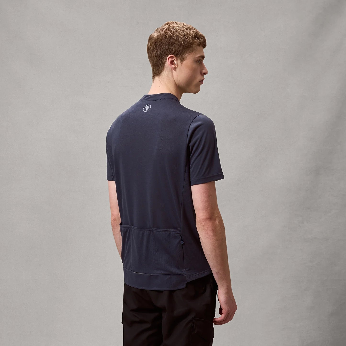 ENDURA LOOP ZIPPED Short Sleeve Jersey Carbon Grey