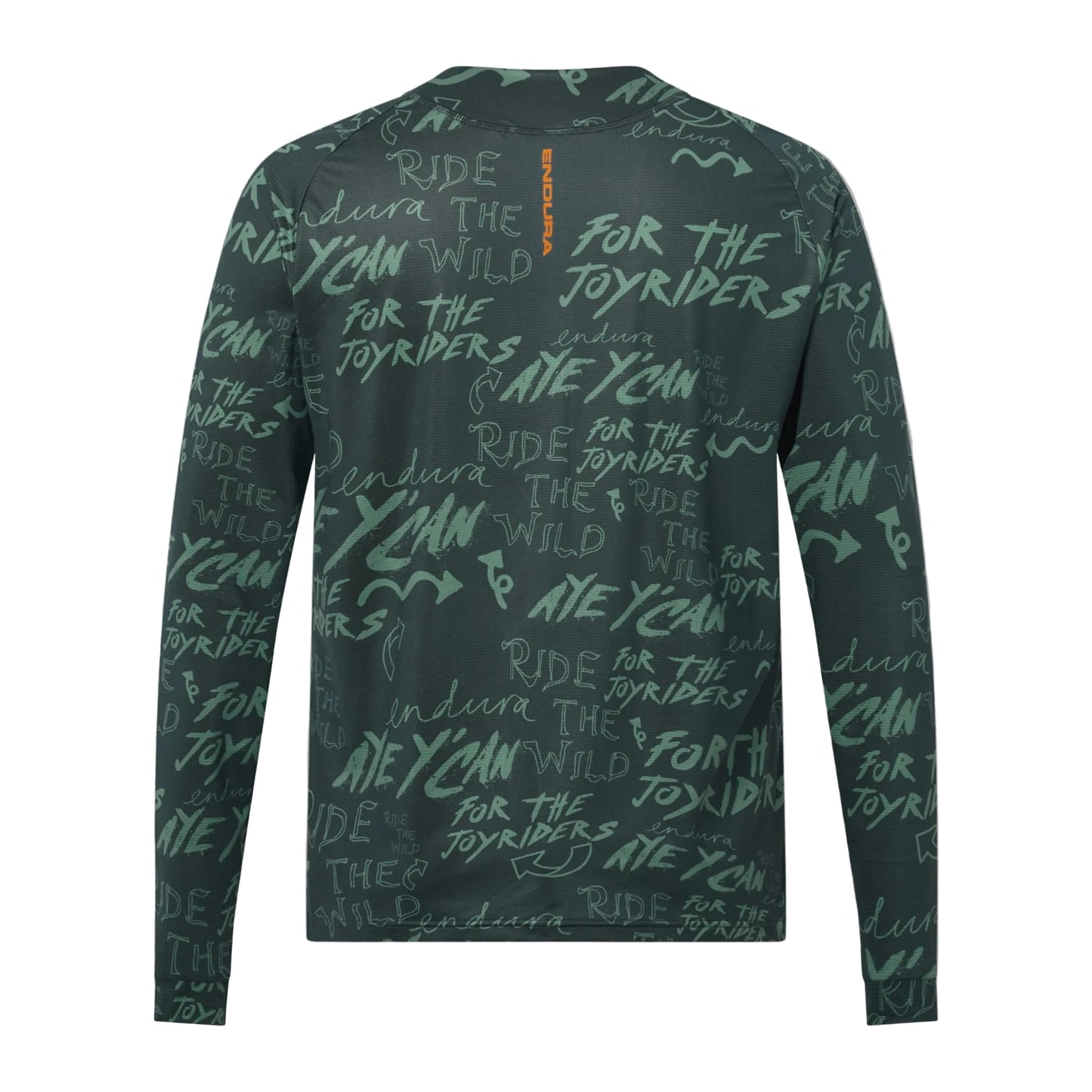 ENDURA SINGLETRACK PRINT Long Sleeve Jersey Carbon Green