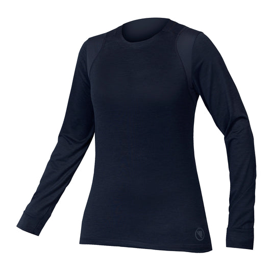 Maillot ENDURA SINGLETRACK Femme Manches Longues Marine