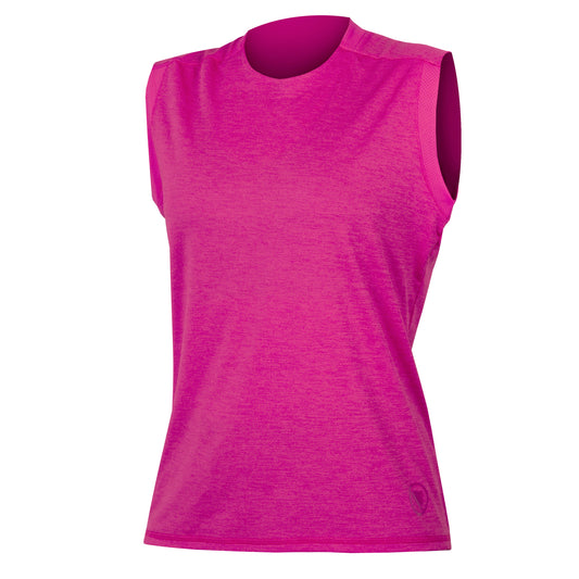 Maillot ENDURA SINGLETRACK Femme Sans Manches Rose