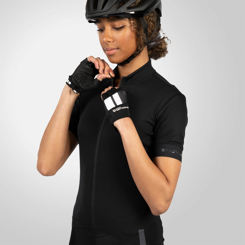 Maillot ENDURA FS260 Femme Manches Courtes Noir