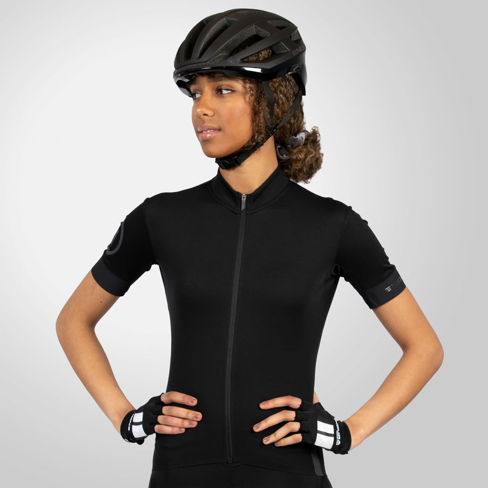 Maillot ENDURA FS260 Femme Manches Courtes Noir