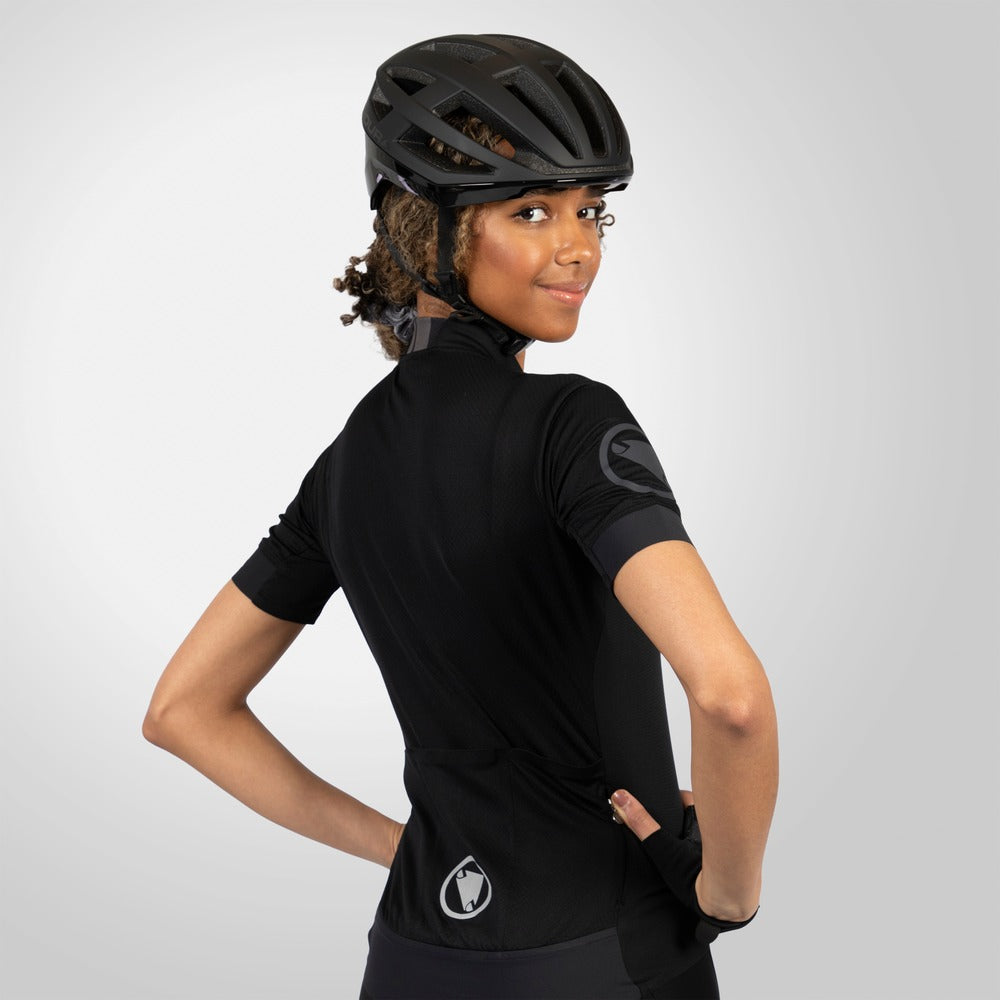 Maillot ENDURA FS260 Femme Manches Courtes Noir