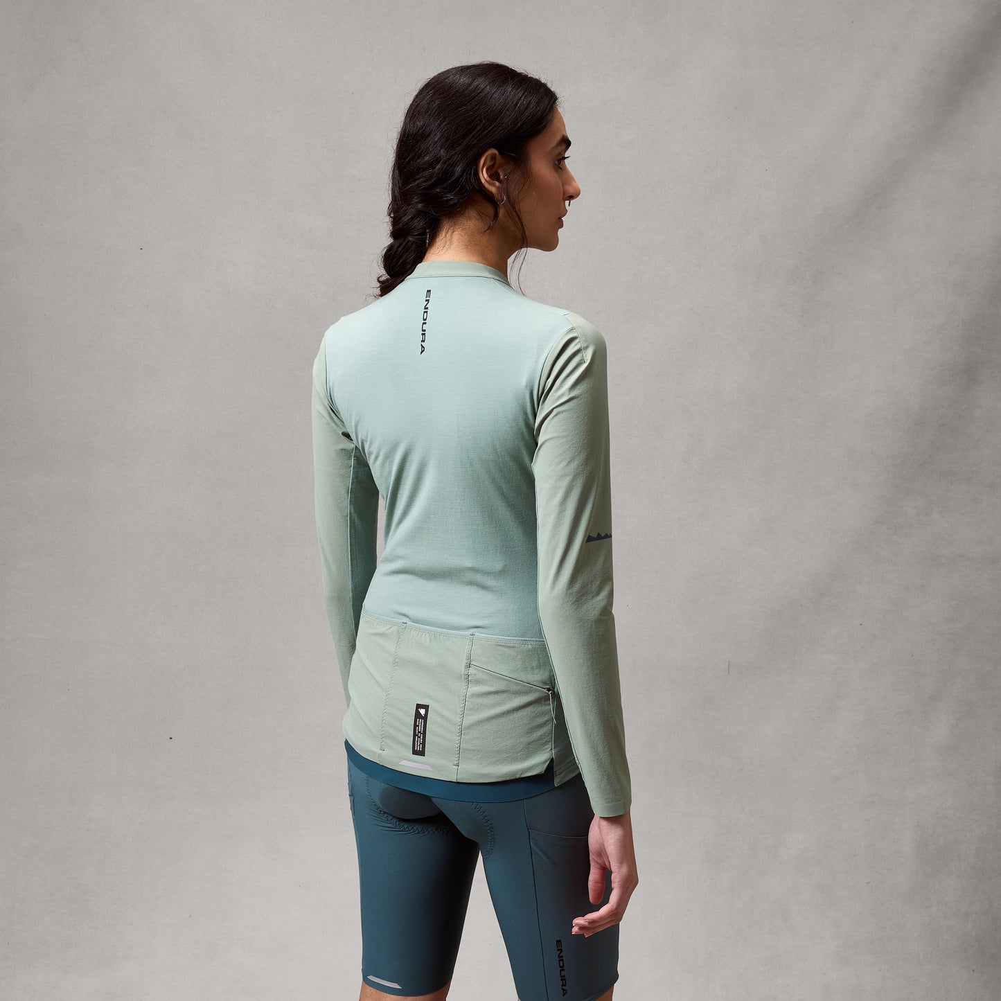 Maillot ENDURA  ALLTRACK RIDE Femme Manches Longues Sage Green