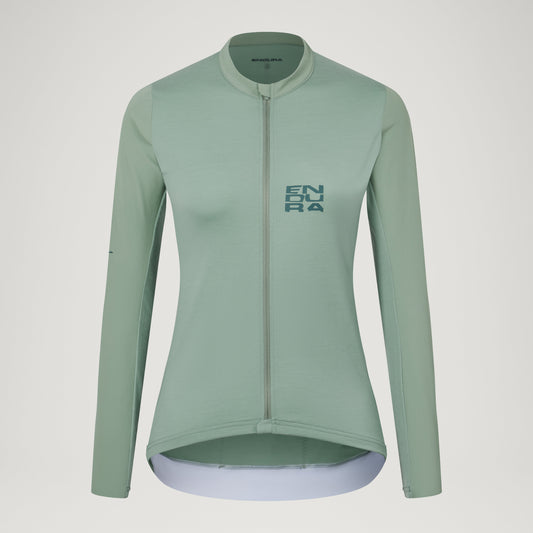 Maillot ENDURA  ALLTRACK RIDE Femme Manches Longues Sage Green