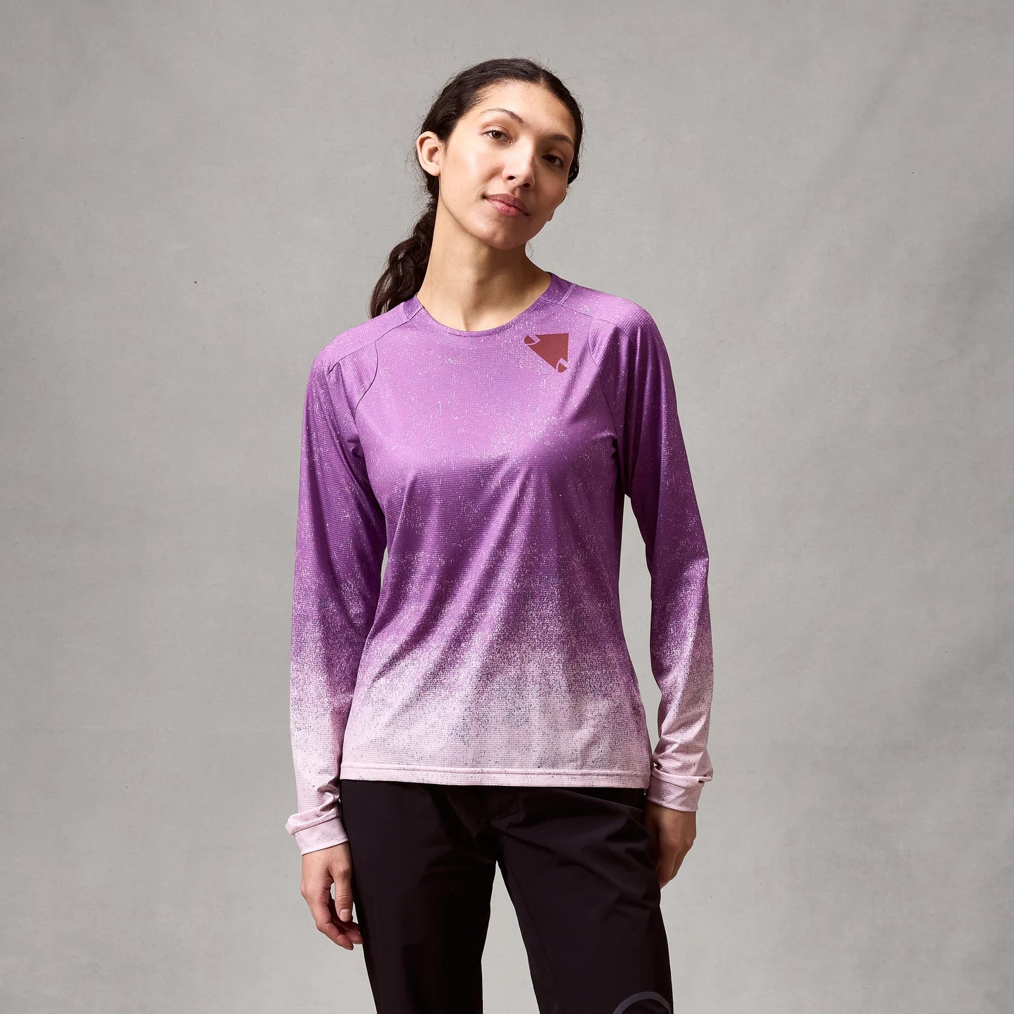 Maglia ENDURA SINGLETRACK PRINT Maniche Lunghe Donna Viola