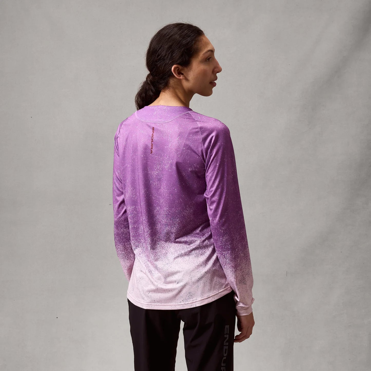 Maglia ENDURA SINGLETRACK PRINT Maniche Lunghe Donna Viola