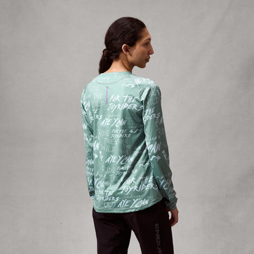 ENDURA SINGLETRACK PRINT Långärmad damtröja Sage Green