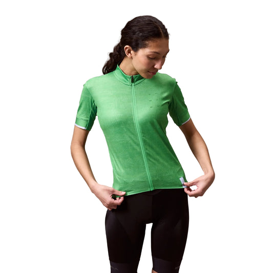 Maillot ENDURA FS260 PRINT Femme Manches Courtes Vert