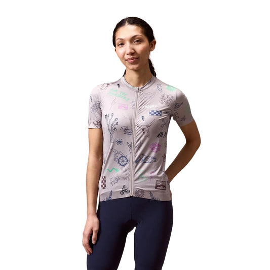 Maillot ENDURA  PRO SL PRINT GTI Manches Courtes Femme Titanium