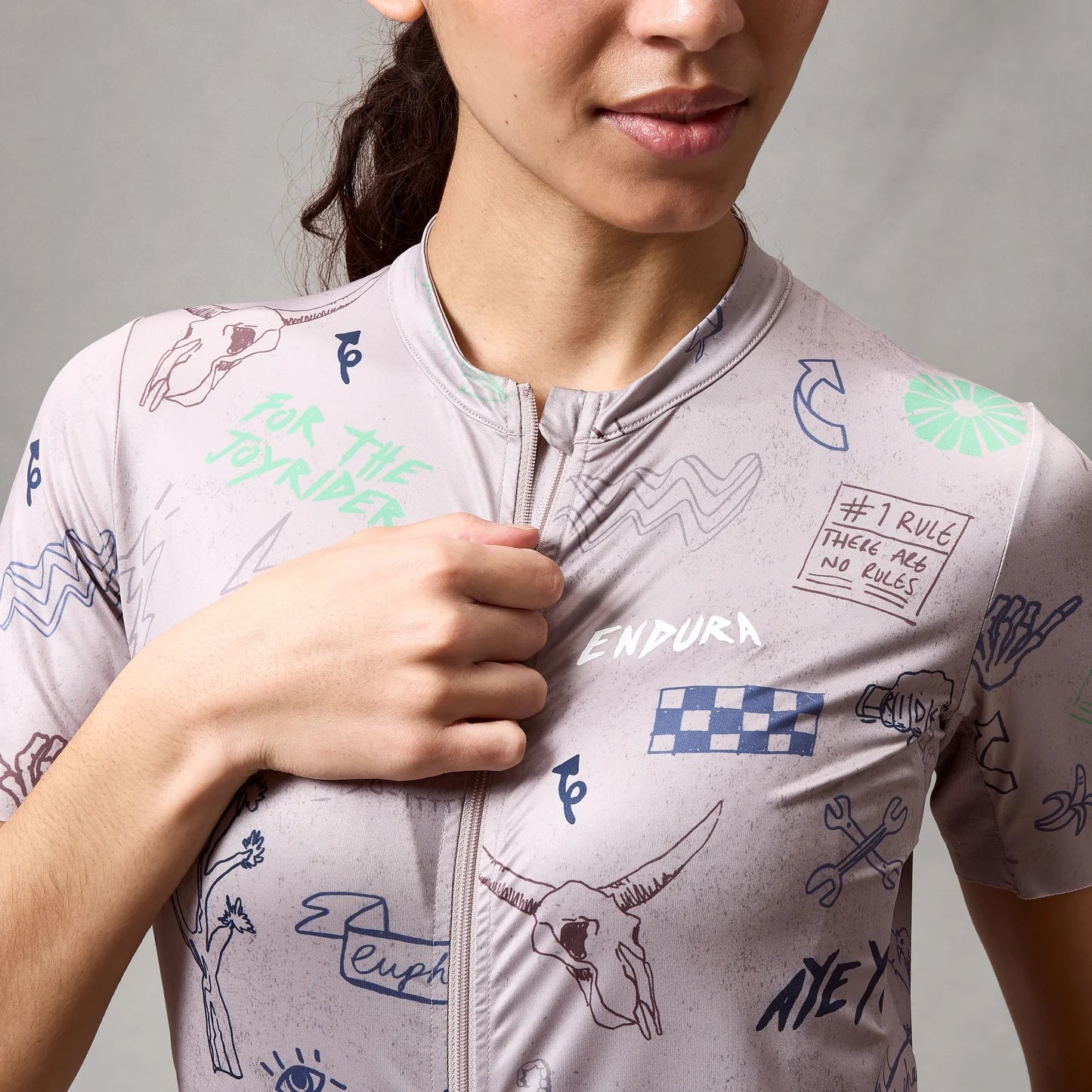 ENDURA PRO SL PRINT GTI Short Sleeve Women's Jersey Titanium