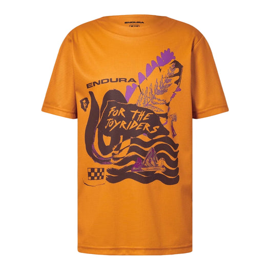 Maillot ENDURA SINGLETRACK CORE Junior Manches Courtes Orange