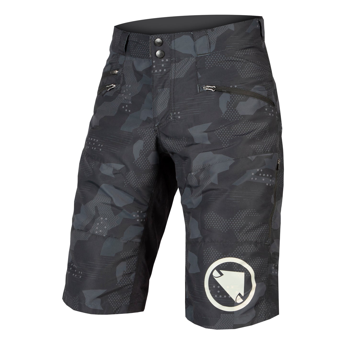 ENDURA SINGLETRACK II-short Sort Camo