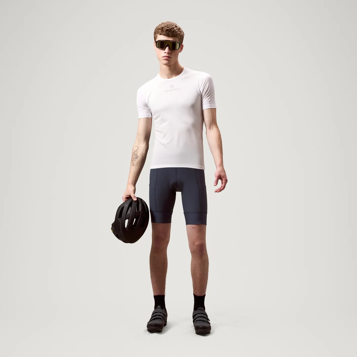 Culotte Corto ENDURA LOOP WAIST Carbon Grigio