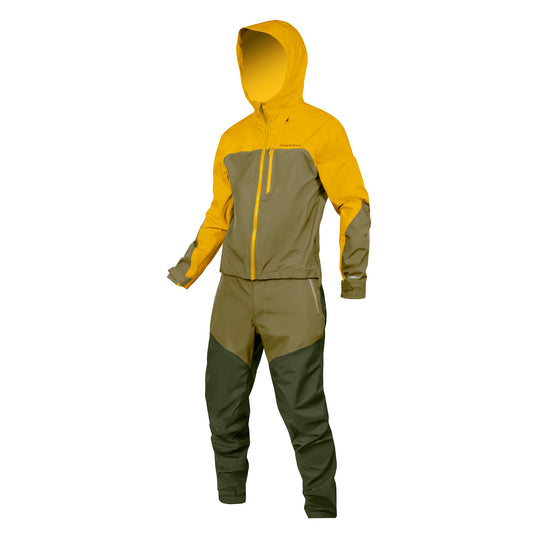 Combinaison ENDURA SINGLETRACK WATERPROOF Kaki/Moutarde
