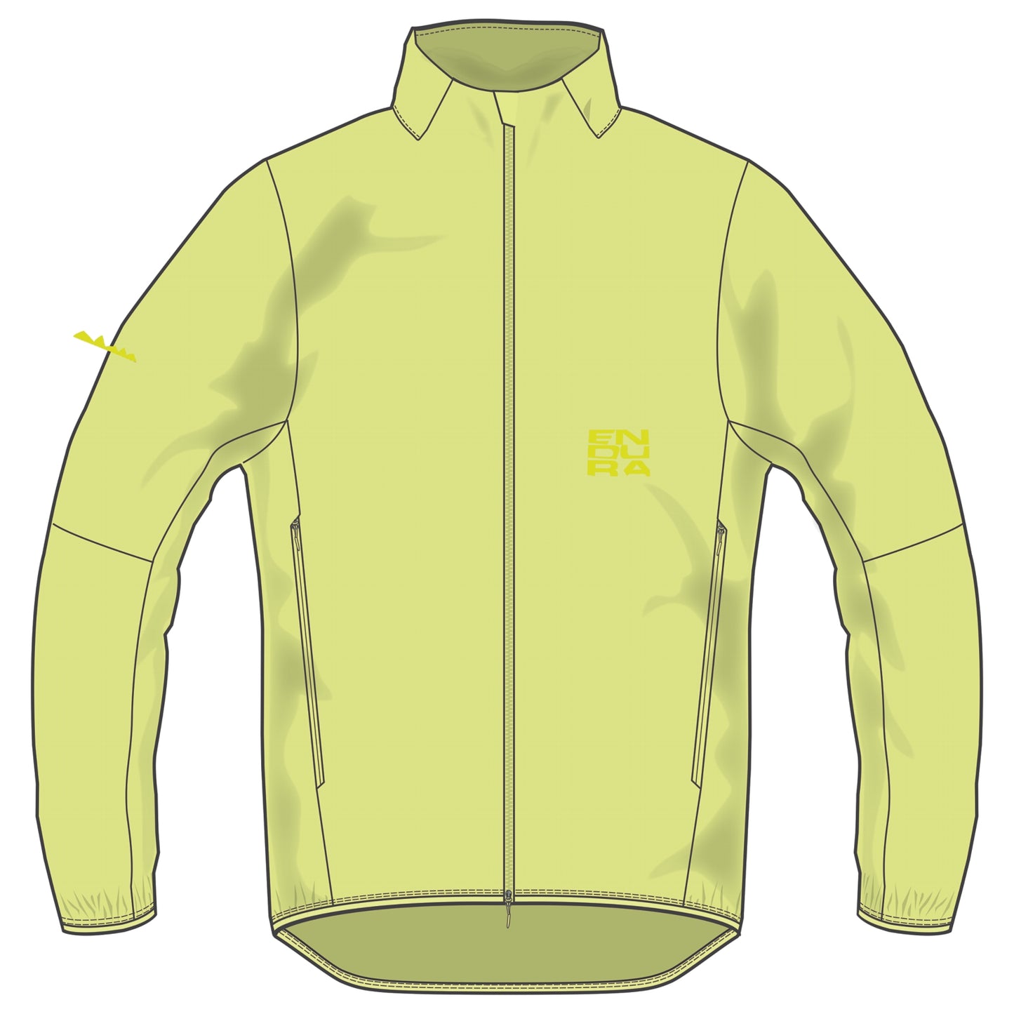 Veste ENDURA ALLTRACK RIDE PACKABLE Jaune