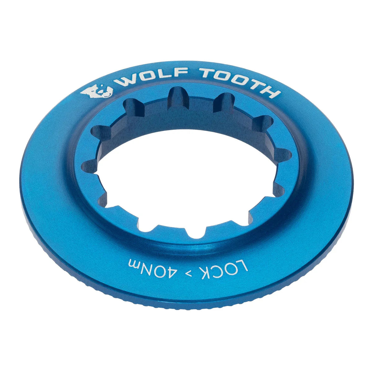 WOLF TOOTH -sisäinen Centerlock-mutteri sininen