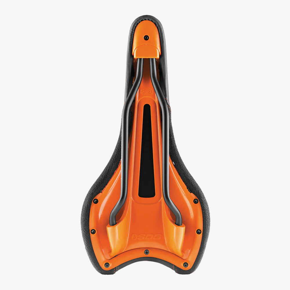 Selle SDG RADAR MTN Rails Titanium-Alu Sort/Orange