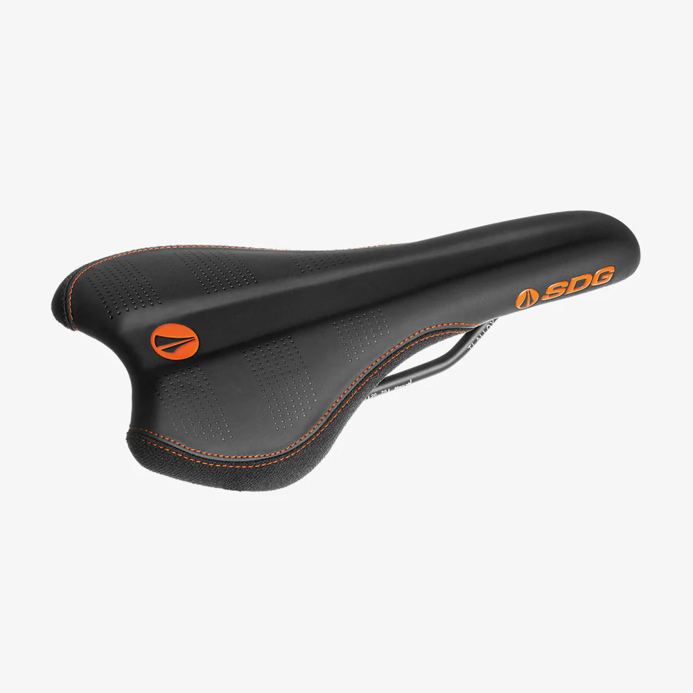 Selle SDG RADAR MTN Rails Titanium-Alu Sort/Orange