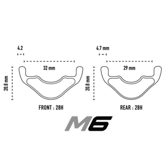 Vorderfelge ENVE M6 29" 32mm
