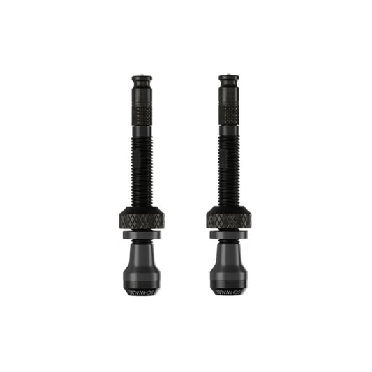 Lot de 2 Valves Tubeless SCHWALBE CLIK VALVE 40mm Noir