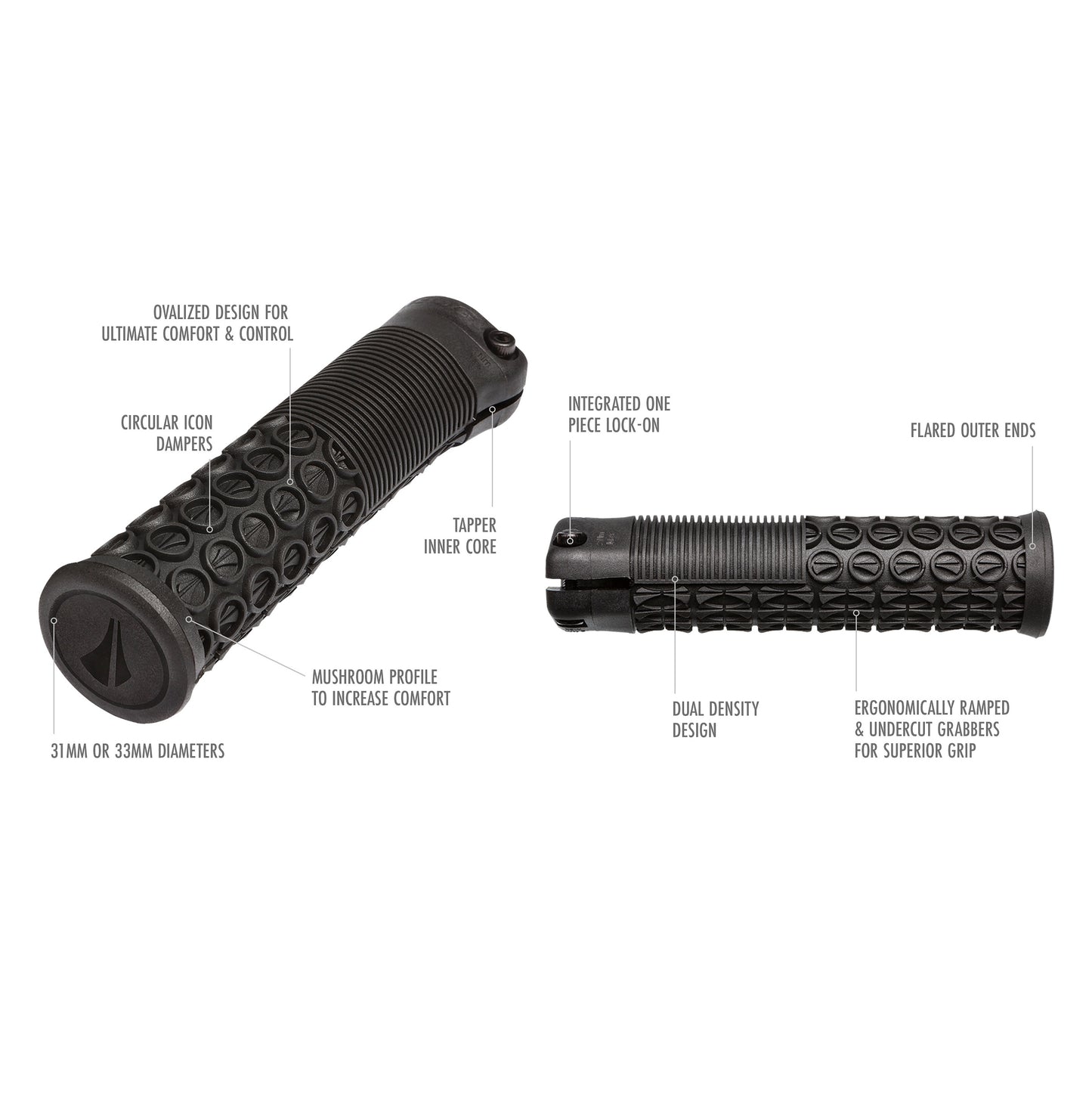 Grips SDG THRICE 136 mm Vert Olive