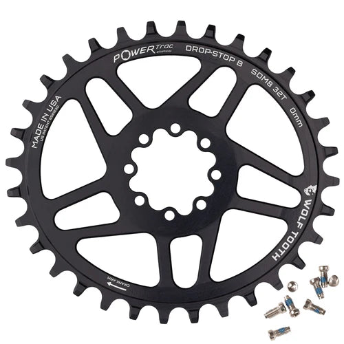 Plateau Mono Oval WOLF TOOTH 12V SRAM Direct Mount 8 vis Offset 3mm