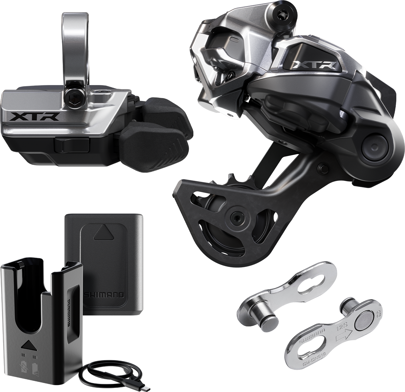 Souprava pro Upgrade SHIMANO XTR Di2 Wireless M9250-GS Střední Vodítko Montáž Objímkou