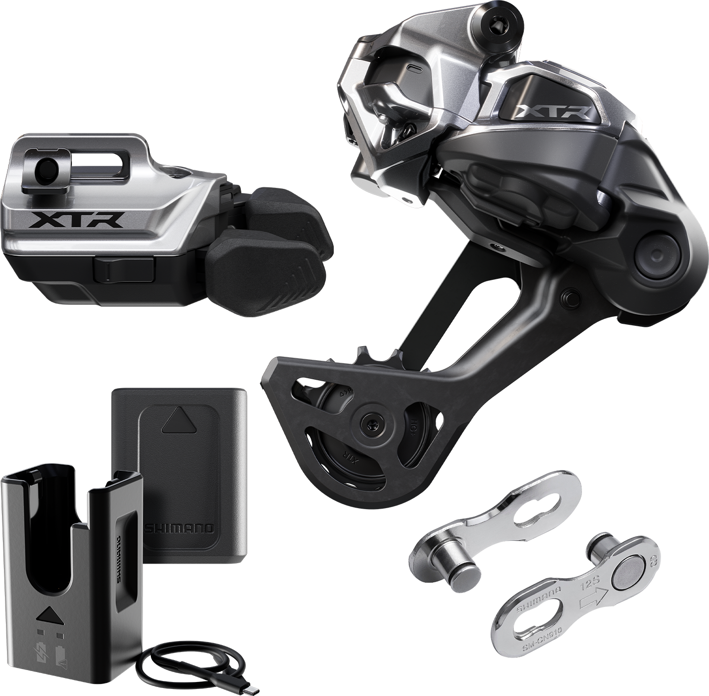 Opgraderingssæt SHIMANO XTR Di2 Wireless M9250-SGS Langt Bur Grebs Montering