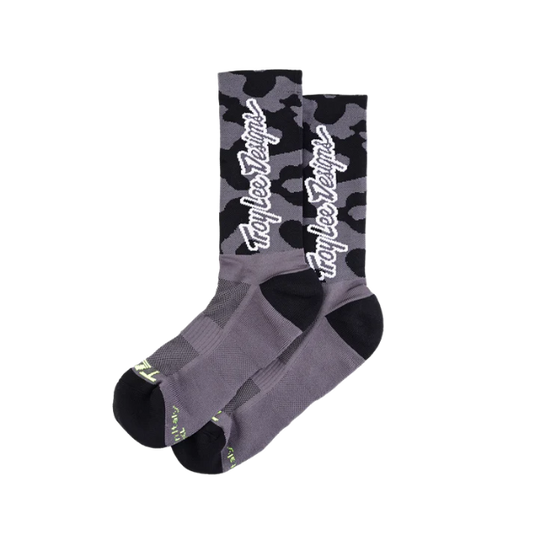 Chaussettes TROY LEE DESIGNS PERFORMANCE SCRUBLAND Camouflage Gris