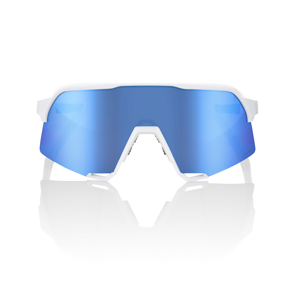 Gafas 100% S3 Blanco Mate Hiper Multilayer Mirror Azul