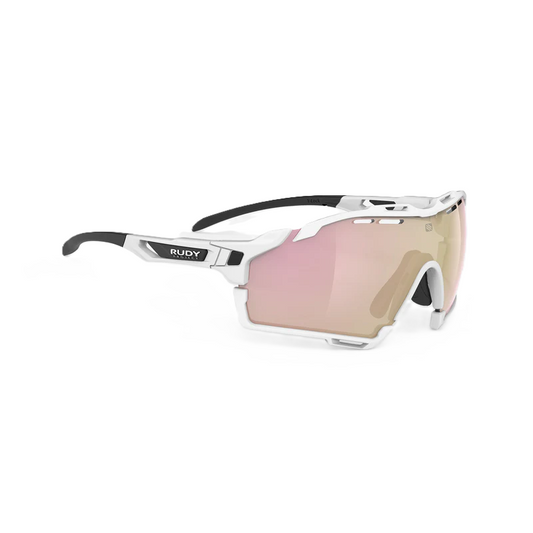Lunettes RUDY PROJECT CUTLINE Blanc Verres RP Optics Multilaser Rose Gold