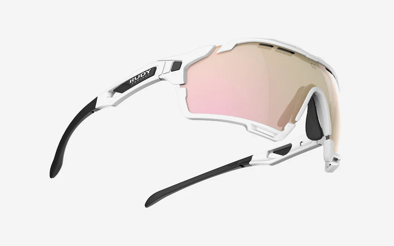 Lunettes RUDY PROJECT CUTLINE Blanc Verres RP Optics Multilaser Rose Gold