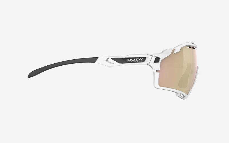 Lunettes RUDY PROJECT CUTLINE Blanc Verres RP Optics Multilaser Rose Gold