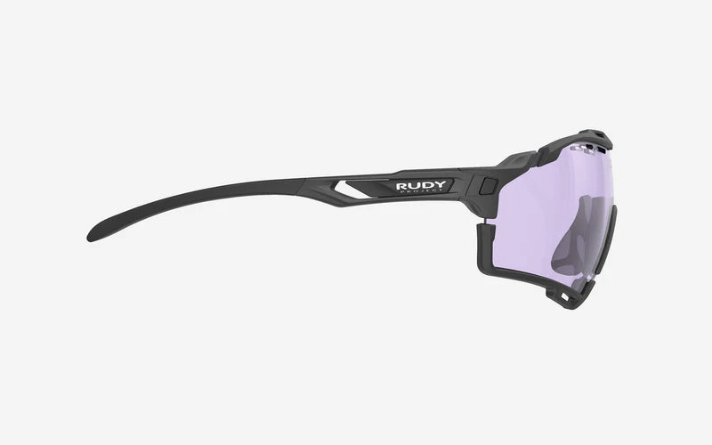 Lunettes RUDY PROJECT CUTLINE Noir Matt Verres IMPACTX™ Photochromique Laser Purple