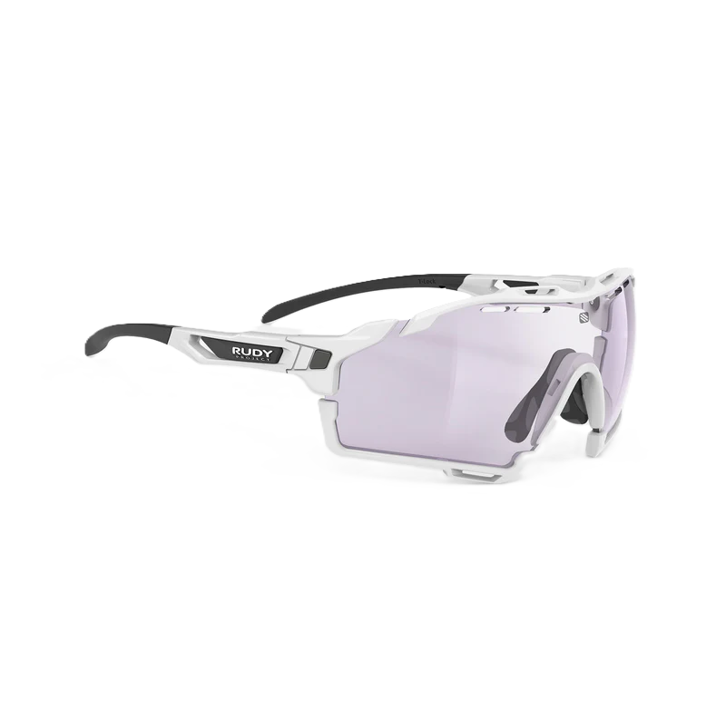 Lunettes RUDY PROJECT CUTLINE Blanc Verres IMPACTX™ Photochromique Laser Purple