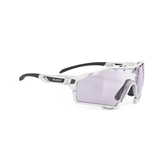 Lunettes RUDY PROJECT CUTLINE Blanc Verres IMPACTX™ Photochromique Laser Purple