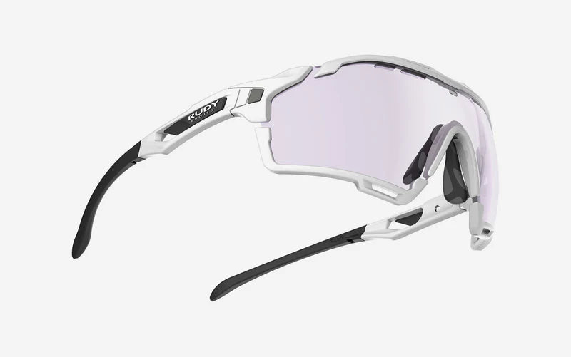 Lunettes RUDY PROJECT CUTLINE Blanc Verres IMPACTX™ Photochromique Laser Purple