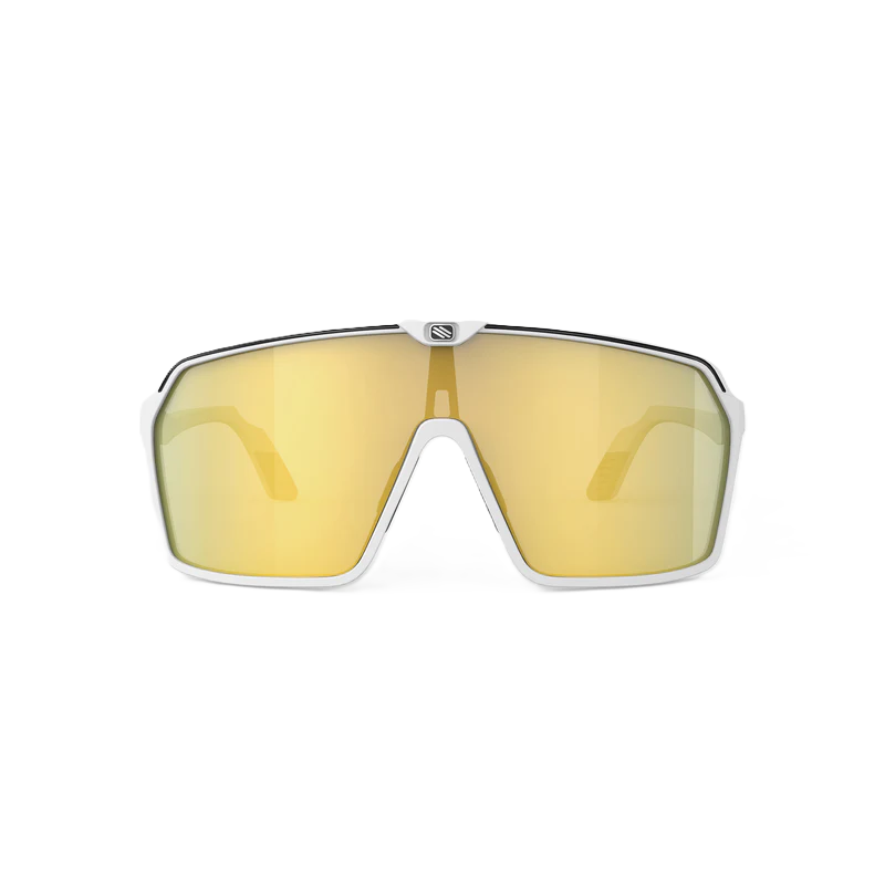 Brille RUDY PROJECT SPINSHIELD Weiß Gläser RP Optics Multilaser Gold