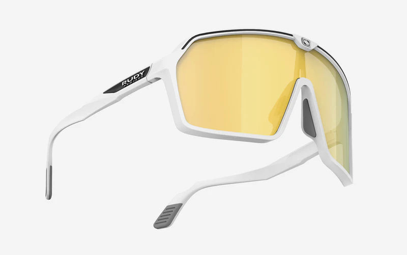 Brille RUDY PROJECT SPINSHIELD Weiß Gläser RP Optics Multilaser Gold