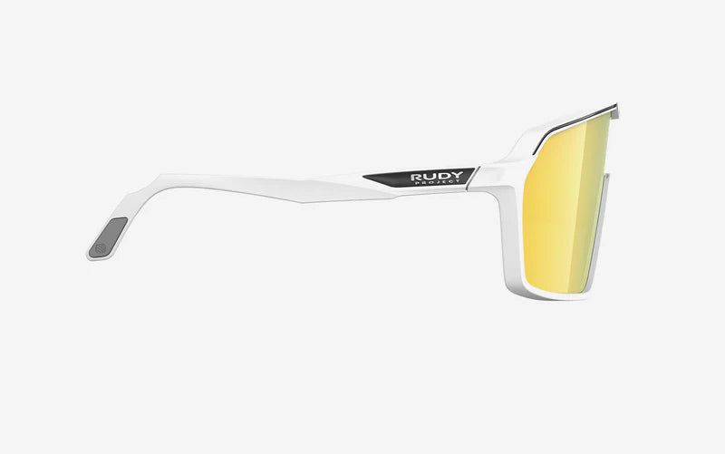 Brille RUDY PROJECT SPINSHIELD Weiß Gläser RP Optics Multilaser Gold