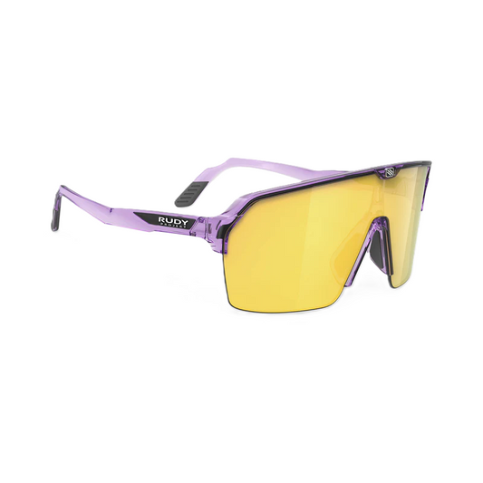 Lunettes RUDY PROJECT SPINSHIELD AIR Crystal Lilas Verres RP Optics Multilaser Yellow