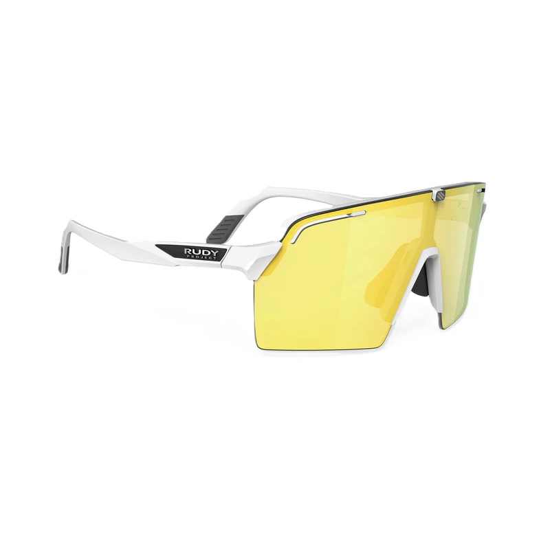 Brille RUDY PROJECT SPINSHIELD PRO Weiß Gläser RP Optics Multilaser Yellow