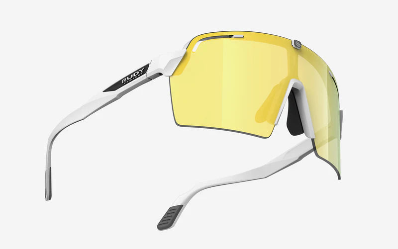 Brille RUDY PROJECT SPINSHIELD PRO Weiß Gläser RP Optics Multilaser Yellow