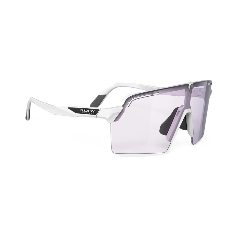 Lunettes RUDY PROJECT SPINSHIELD PRO Blanc Verres IMPACTX™ Photochromique Laser Purple