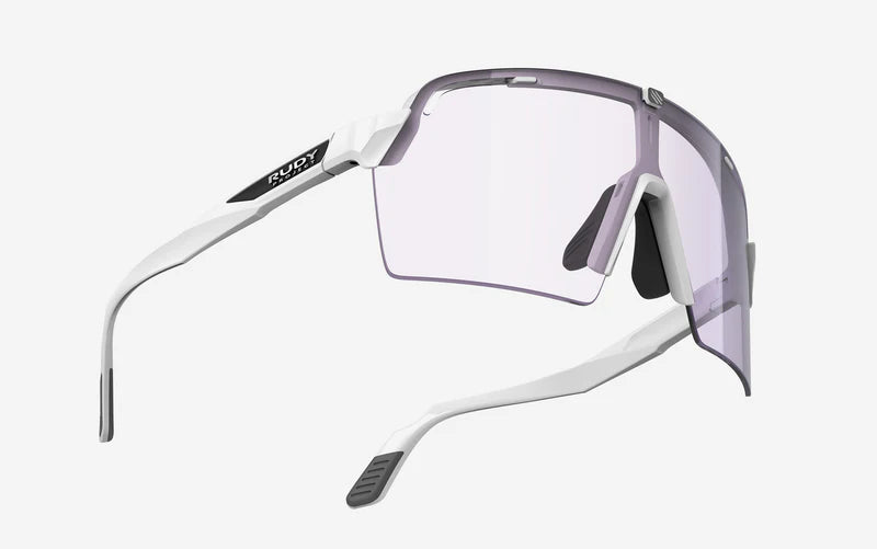 Lunettes RUDY PROJECT SPINSHIELD PRO Blanc Verres IMPACTX™ Photochromique Laser Purple