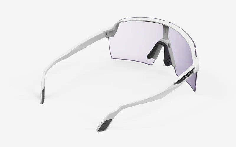 Lunettes RUDY PROJECT SPINSHIELD PRO Blanc Verres IMPACTX™ Photochromique Laser Purple