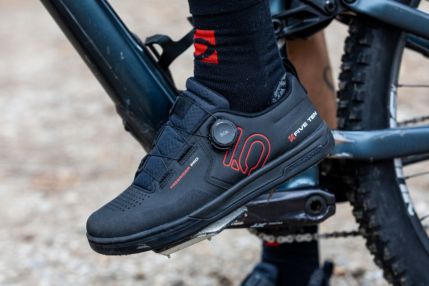 Chaussures VTT ADIDAS FIVE TEN FREERIDER PRO BOA Noir/Rouge